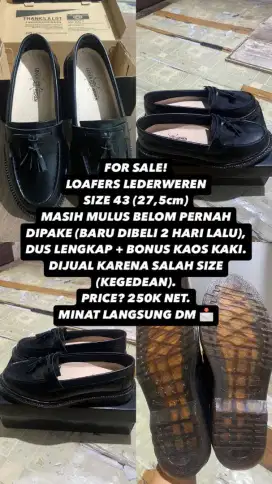 FOR SALE! LOAFERS LEDERWEREN