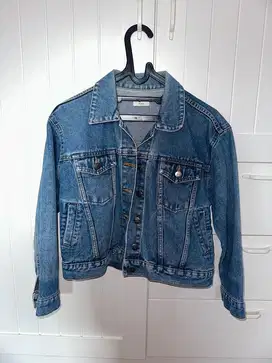 Jaket denim washed thrift