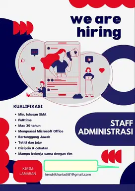 Di butuhkan segera Admin dan Host live E-Commerce