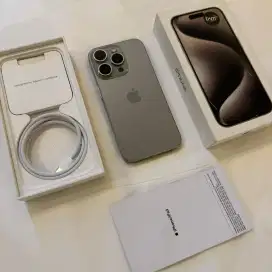 IPHONE 15 PRO 128GB NATURAL TITANIUM EX GARANSI RESMI IBOX