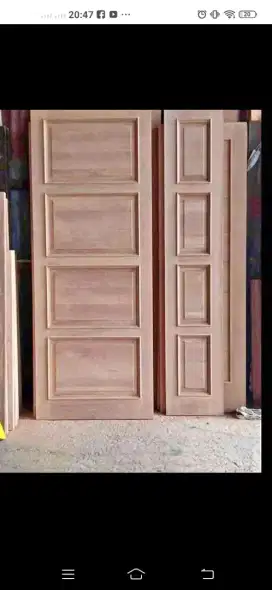 Kusen pintu nya ready dari kayu bekas Meranti oven berkualitas