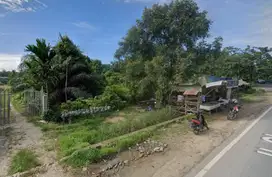 Tanah di pinggir jalan raya Okura, Danau Buatan, Pekanbaru