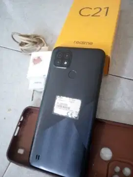 Hp Bekas Ibu Realme C21 4/64 Fullset