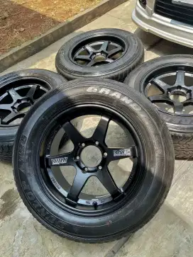 Velg TE37 ring 18 fortuner,pajero,triton