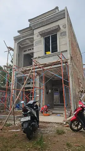 Hunian 2 lantai termurah Di cilodong depok dengan bata merah