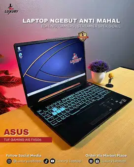 LAPTOP ASUS TUF GAMING A15 FX506 RYZEN 7 NVIDIA GTX 1660TI JUAL MURAH