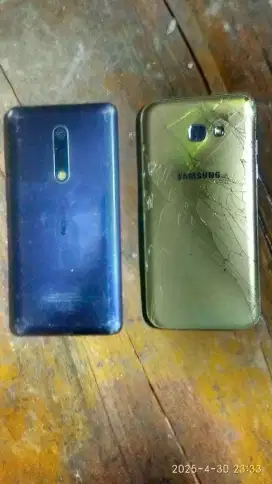 Nokia 5 (3/16gb) dan Samsung A5 2017 (4/64gb) minus lcd.