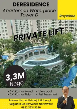 Apartemen Waterplace Tower D (Deresidence) Pakuwon Mall Surabaya