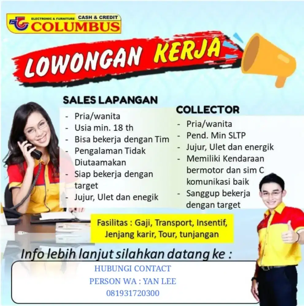 Lowongan kerja columbus