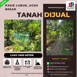 Tanah Luas 1.800m² di Pasie Lubuk – Suasana Asri, Cocok Buat Rumah