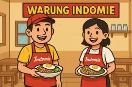 Di cari Kasir/waiters/cooking/barista untuk cafe warmindo