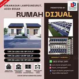 Rumah Ready Siap HuniLokasi  di Lampeuneurut – Harga Mulai 210 Jutaan