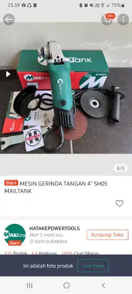 Gerinda tangan baru