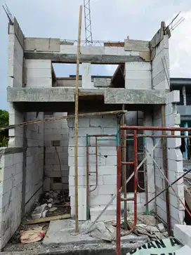 Rumah cantik proses pengerjaan pondok Benowo indah Surabaya barat