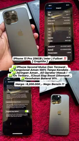 Iphone 13 Pro (Graphite) 256Gb All Operator