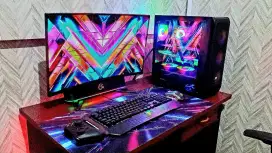 Jual Full Set Gaming PC + Monitor + Keyboard
