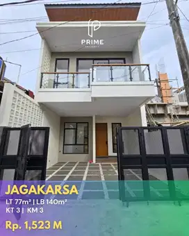 Rumah Non Cluster 3 Unit Siap Huni Jagakarsa Jaksel