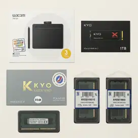 WACOM + SSD + RAM | Semua Baru & Original | Siap Pakai!