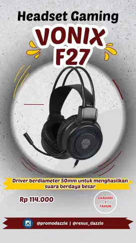 Headset rexus Vonix F27