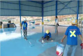 Jasa pemasangan waterfroping membrane cat dinding efoxy dan lain lain