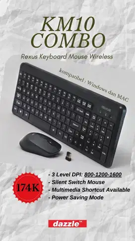 Keyboard Rexus wireless KM10