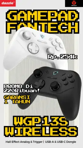 GAMEPAD FANTECH WGP13S GARANSI 1 TAHUN HALL EFFECT