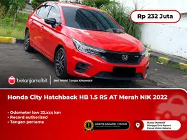 [LOW KM] Honda City HB 1.5 RS AT Merah 2022/2023