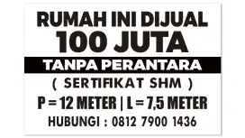 Di jual rumah di Perumahan Pelangi 1, Blok C 8, Palembang
