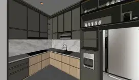 kitchen set backdrop tv lemari pakaian meja rias dan lainnya costum