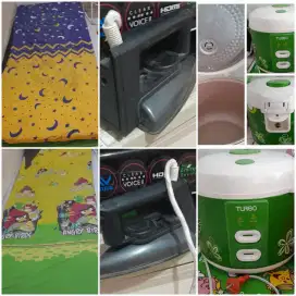 2pcs kasur busa inoac,setrika maspion&magicom turbo 2lt
