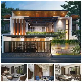 Gambar Desain Rumah , Arsitek dan konstruksi