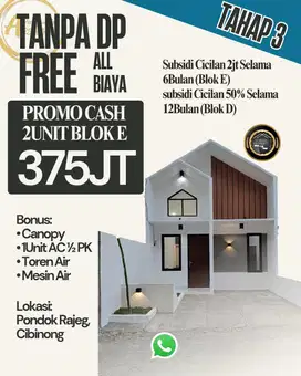 Rumah Dijual 1 Lantai Selangkah ke Cafe Paradesa Park