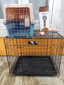 Jual borongan, kandang ukuran 45x60 merk oktagon, hair layer,pet cargo