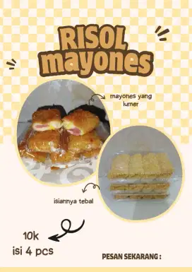 Risol MENTAI  & risol mayo premium FROZEN Home Made