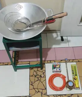 Jual Kompor Gas Mawar 1 Set + Rangka Besi + Alat Masak