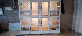 Kandang kucing alumunium 4 kamar