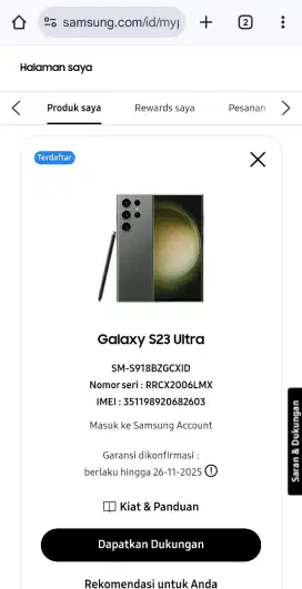 SAMSUNG S23 ULTRA RESMI