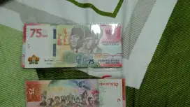 Uang koleksi 75.000 Ri Kemerdekaan