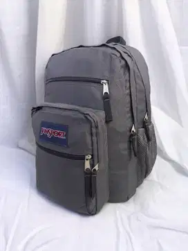 Jansport Big Student Grey Backpack (Tas Kerja/Ransel Sekolah/Daypack)