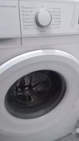mesin cuci sharp 7kg front loading sperti baru