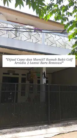 *Dijual Cepat dan Murah!! Rumah Bukit Golf Arcadia 2