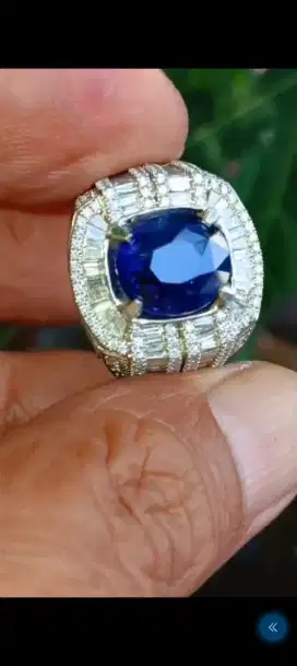 Cincin Permata Blue Sapphire Hit Spesial Boss