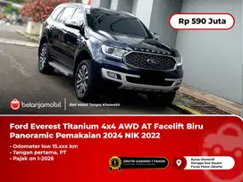 [LOW KM] Ford Everest Titanium 4x4 AWD AT Facelift Biru NIK 2022