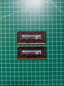 Ram DDR3 4gb Micron Black sodim Original Copotan Macbook Pro 2012 A127