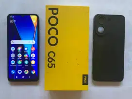Poco c65 8/256 fullset ori mulus
