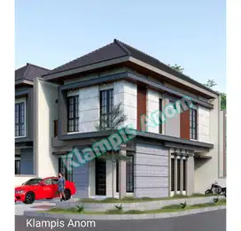Jual Rumah Baru Modern Kontemporer Jalan Utama Klampis