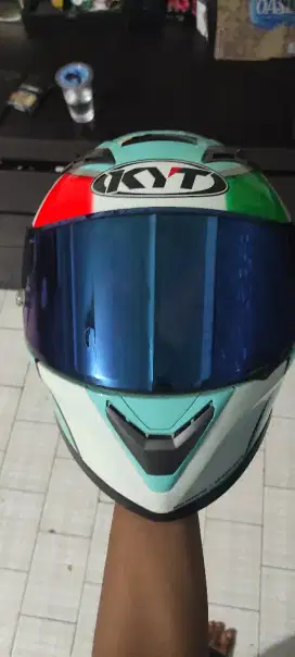 Helm kyt vendetta 2 leopard Dan kyt r10 aquamarine