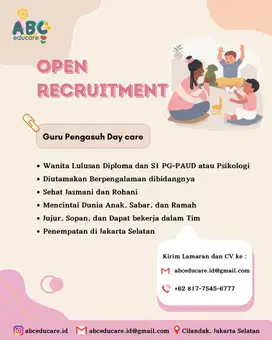 Guru Pengasuh Daycare