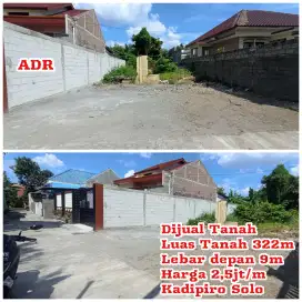 Dijual Tanah Kadipiro Solo