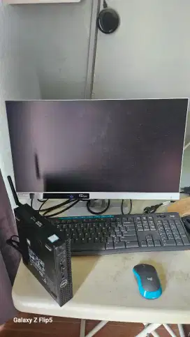 PC mini dell micro optiplex 3050 + LED Lenovo  + mouse key logitec